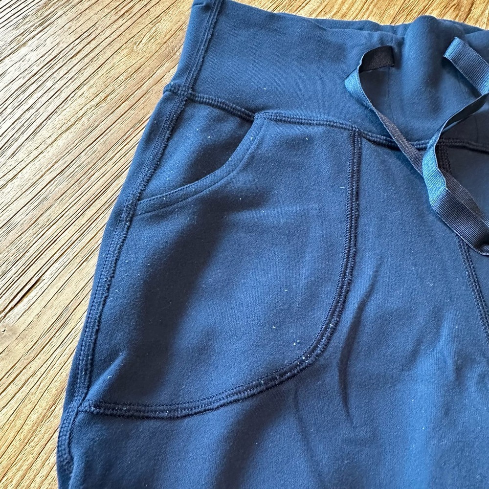 Lululemon Athletic Women’s Navy Stretch Pants Gym Workout Drawstring Waist - Picture 9 of 10